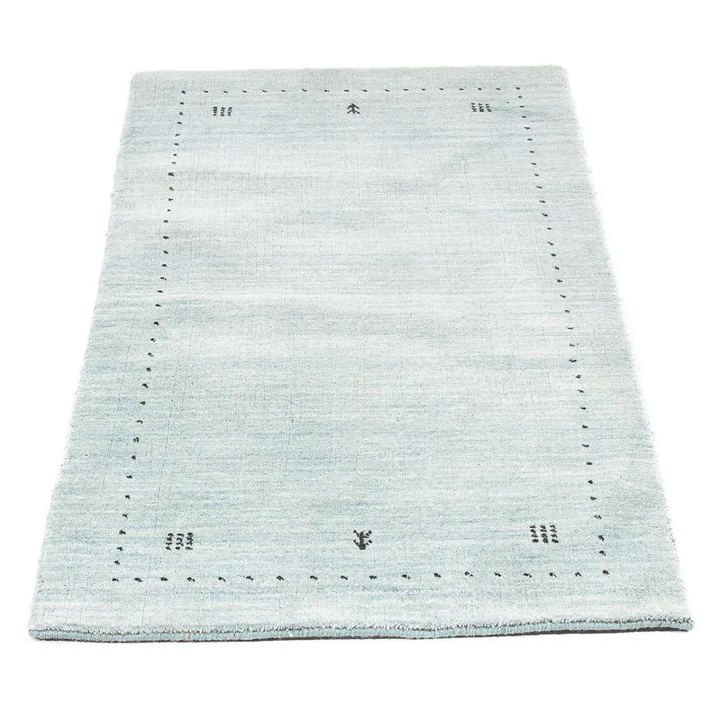 Gabbeh Teppich - Loribaft Indus 70 x 140 cm - hellblau