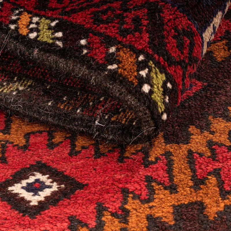 Belutsch Teppich 80 x 125 cm - dunkelrot