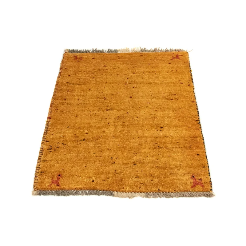 Gabbeh Teppich - Perser 62 x 87 cm - gold