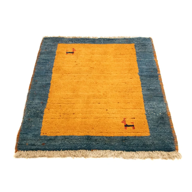 Gabbeh Teppich - Perser 64 x 85 cm - gold