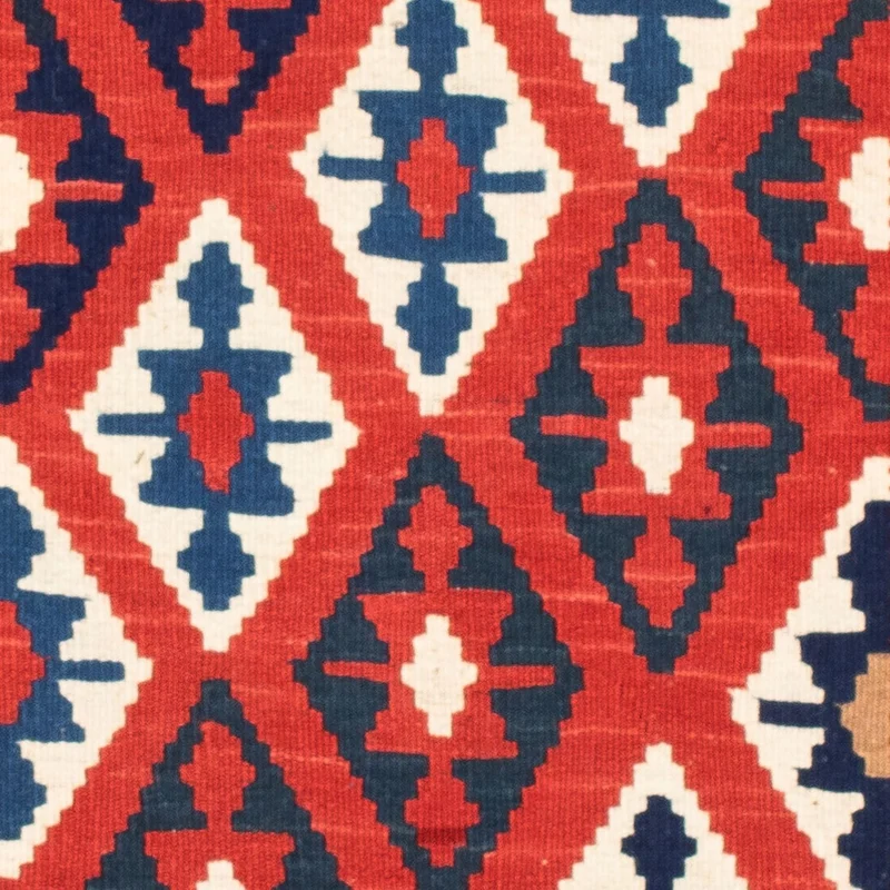 Kelim Teppich - Oriental 100 x 102 cm - blau