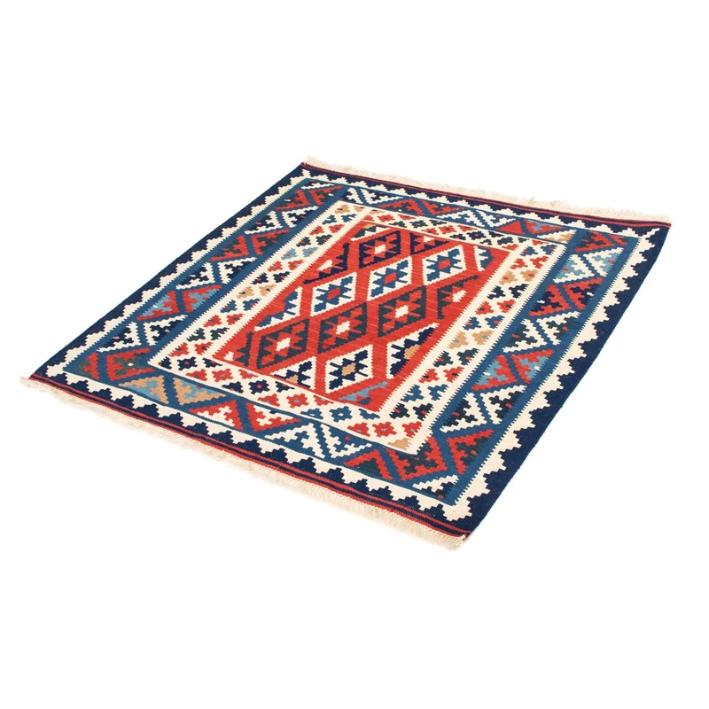 Kelim Teppich - Oriental 100 x 102 cm - blau