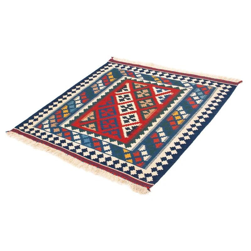 Kelim Teppich - Oriental 98 x 104 cm - blau