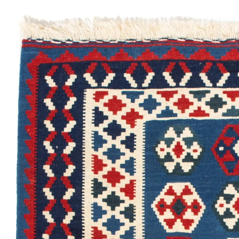Kelim Teppich - Oriental 100 x 102 cm - blau