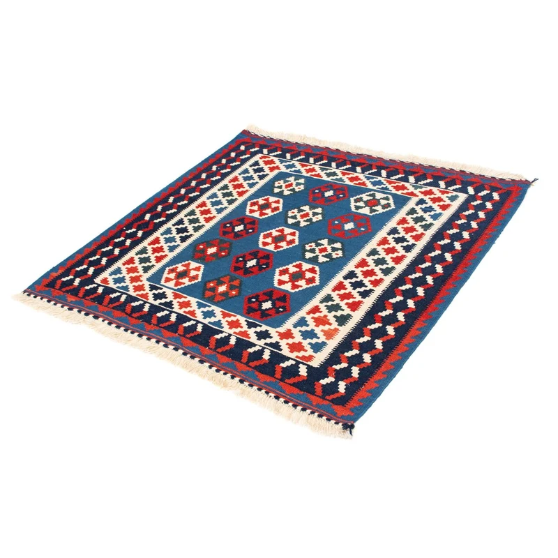 Kelim Teppich - Oriental 100 x 102 cm - blau