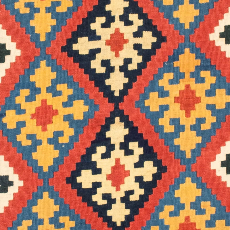 Kelim Teppich - Oriental 101 x 102 cm - rot