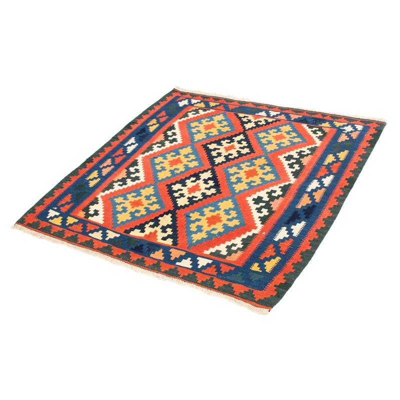 Kelim Teppich - Oriental 101 x 102 cm - rot
