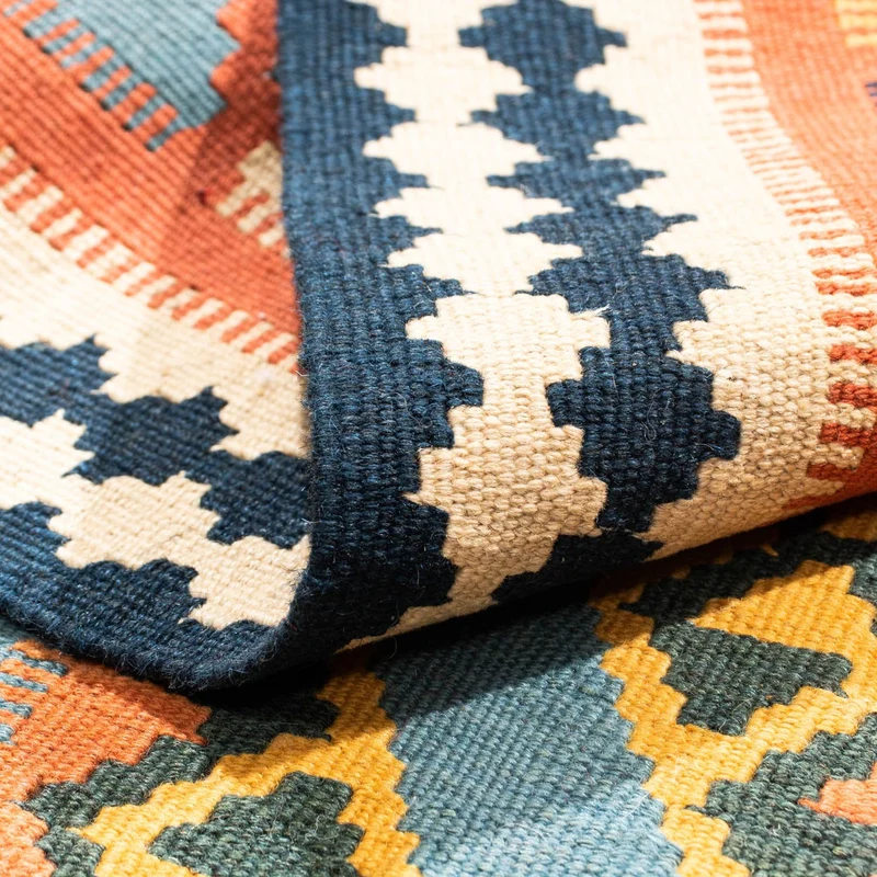 Kelim Teppich - Oriental 101 x 102 cm - orange
