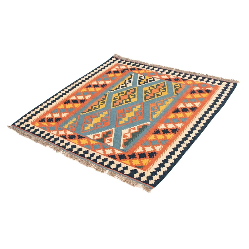 Kelim Teppich - Oriental 101 x 102 cm - orange