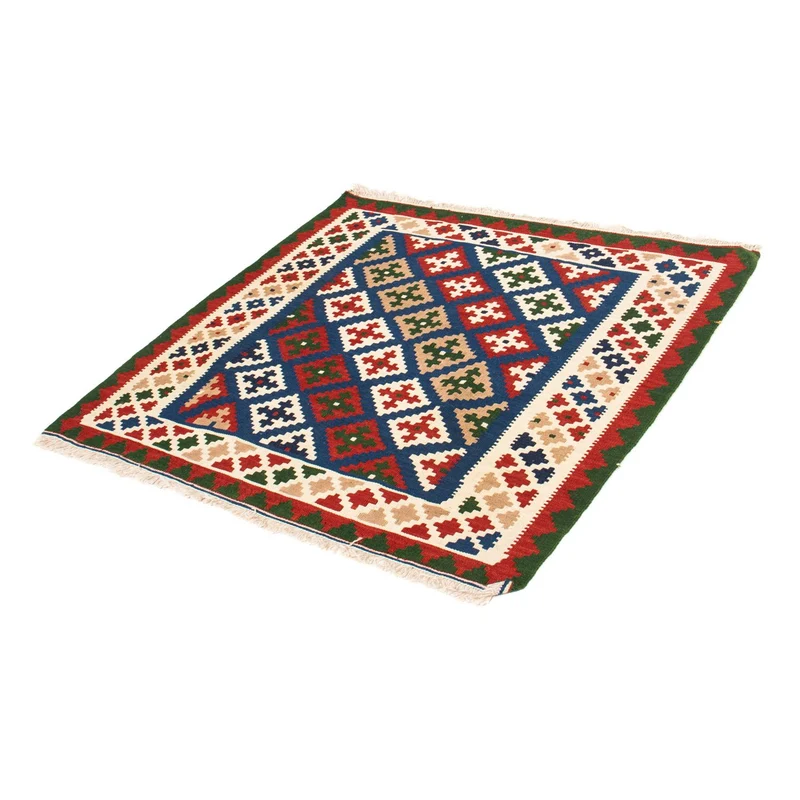 Kelim Teppich - Oriental 100 x 103 cm - dunkelblau