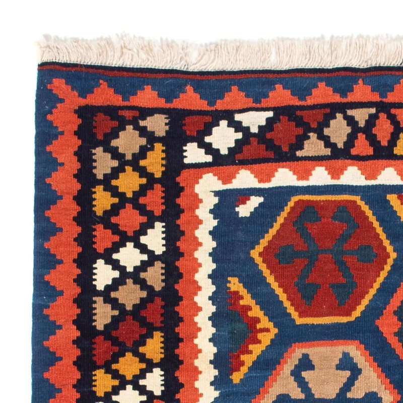 Kelim Teppich - Oriental 100 x 102 cm - blau