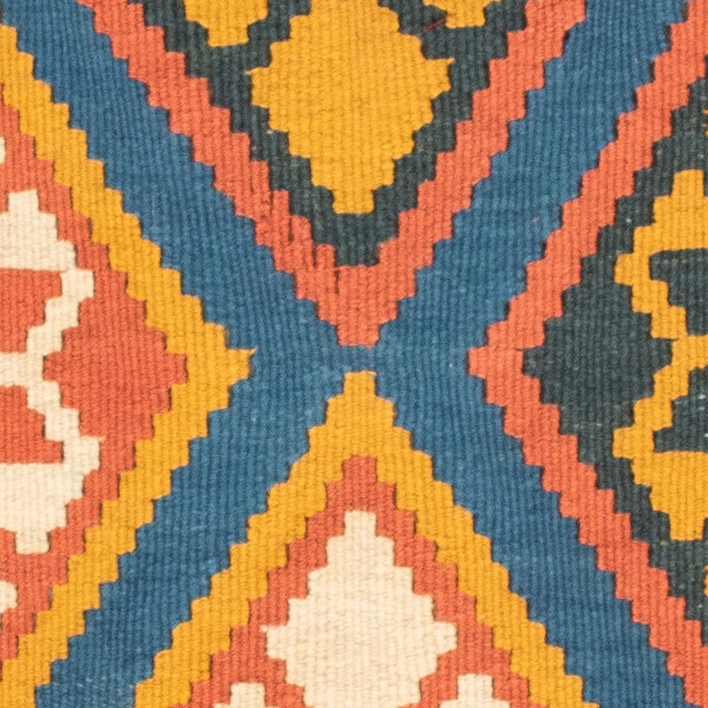 Kelim Teppich - Oriental 100 x 103 cm - blau