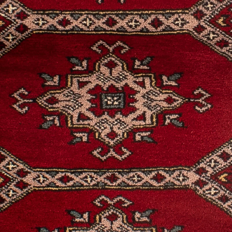Pakistan Teppich 64 x 192 cm - dunkelrot