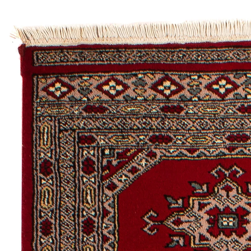 Pakistan Teppich 64 x 192 cm - dunkelrot