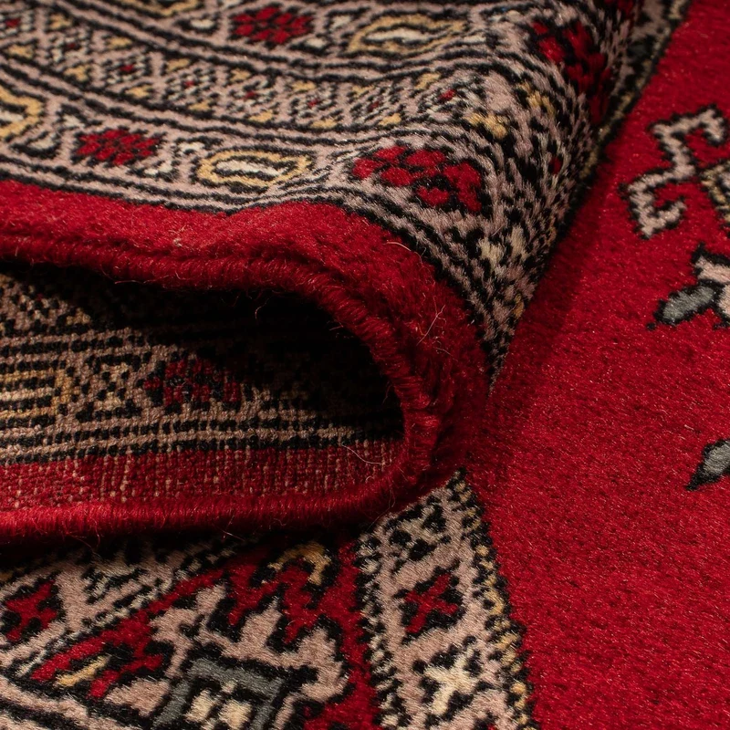 Pakistan Teppich 64 x 192 cm - dunkelrot