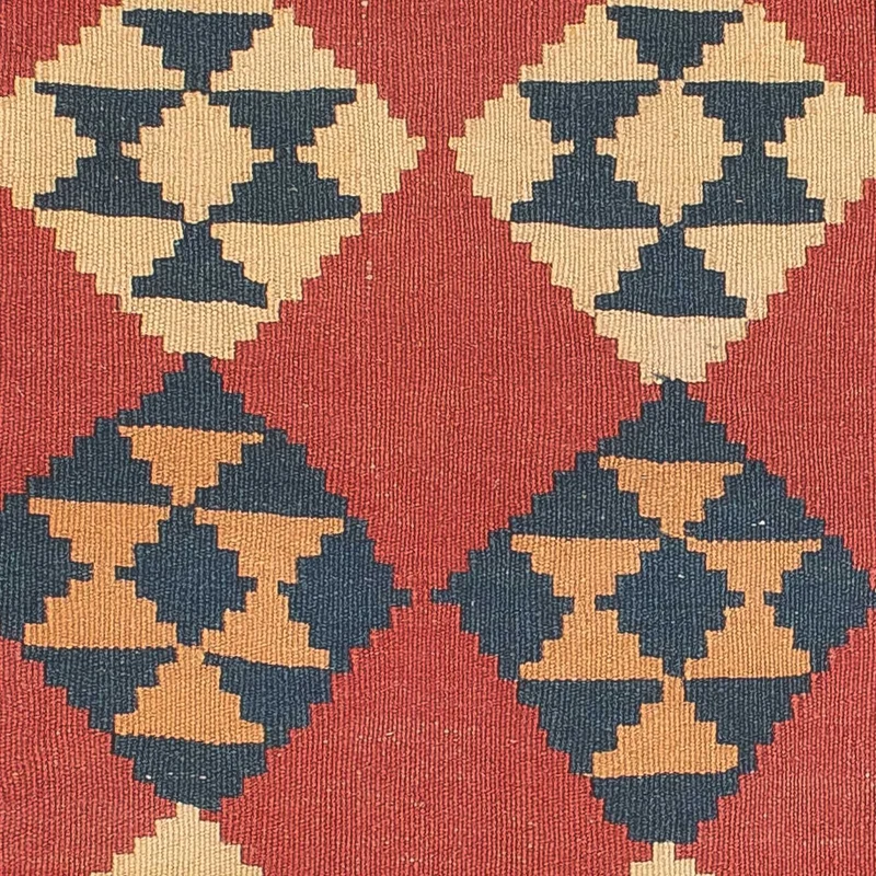 Kelim Teppich - Oriental 87 x 152 cm - dunkelrot