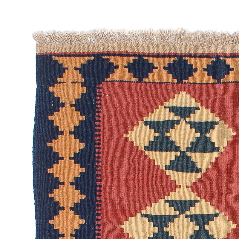 Kelim Teppich - Oriental 87 x 152 cm - dunkelrot