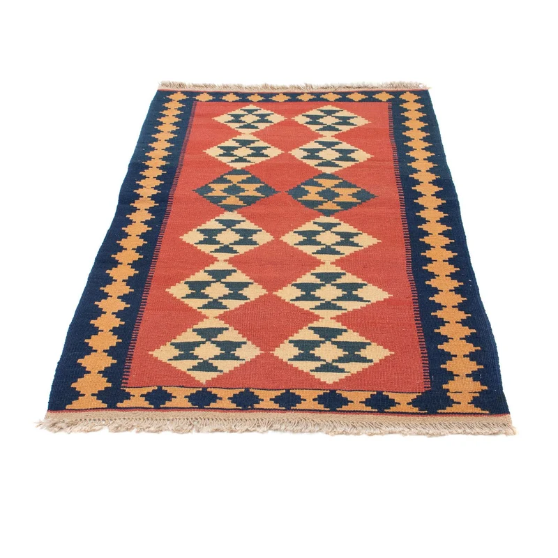 Kelim Teppich - Oriental 87 x 152 cm - dunkelrot