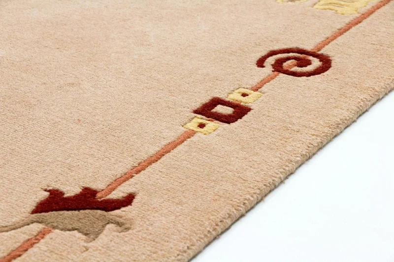 Nepal Teppich 120 x 180 cm - mehrfarbig
