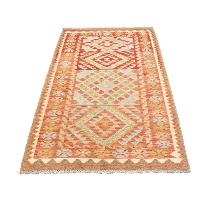 Kelim Teppich - Oriental 84 x 193 cm - hellrot