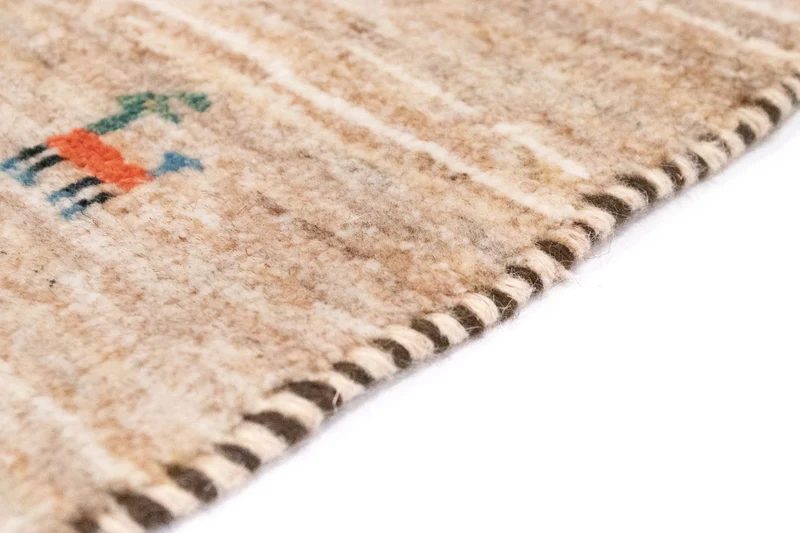 Gabbeh Teppich - Perser 40 x 60 cm - beige
