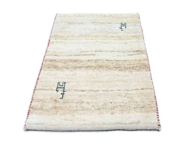 Gabbeh Teppich - Perser 40 x 60 cm - beige