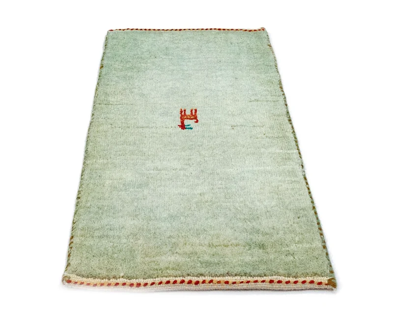 Gabbeh Teppich - Perser 40 x 60 cm - hellblau