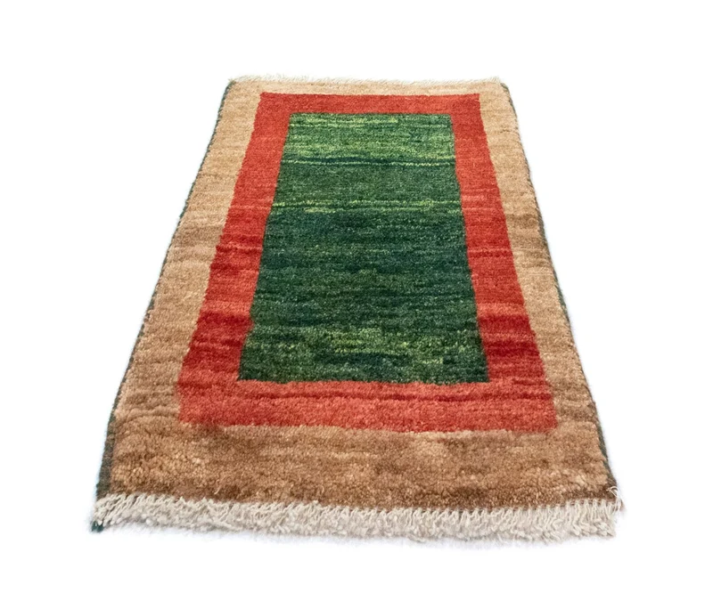 Gabbeh Teppich - Perser 40 x 60 cm - grün