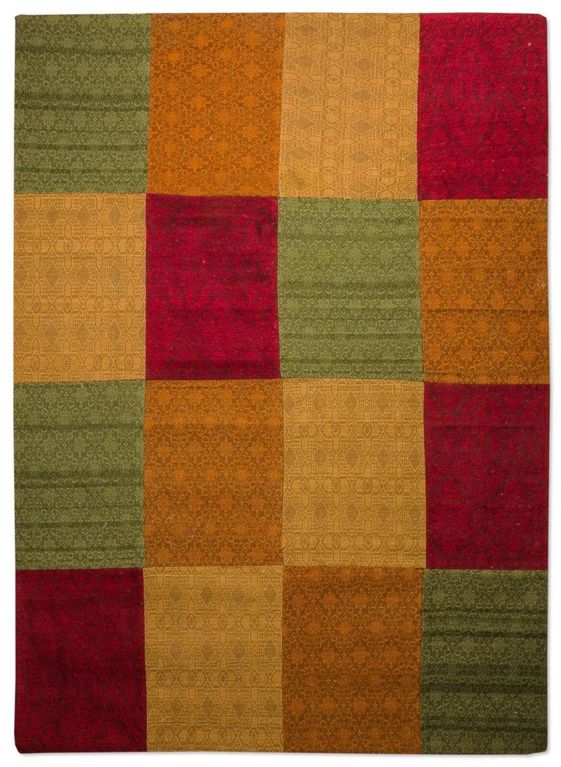 Patchwork Teppich 200 x 300 cm Teppich Wohnzimmer
