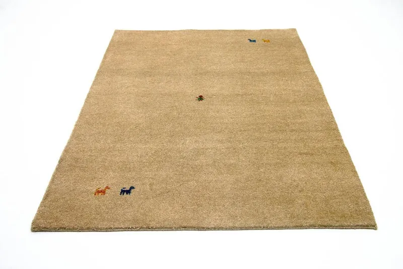 Gabbeh Teppich - Indus 140 x 200 cm - braun