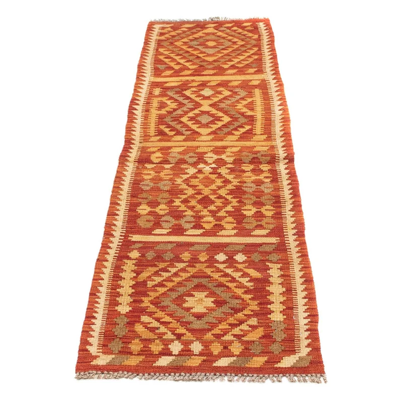Kelim Teppich - Splash 47 x 190 cm - rot