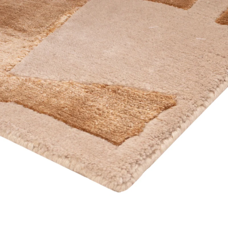 Designer Teppich 30x30cm - scala-gold