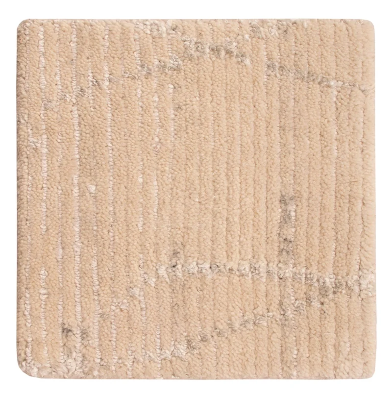 Designer Teppich 30x30cm - naturweiß