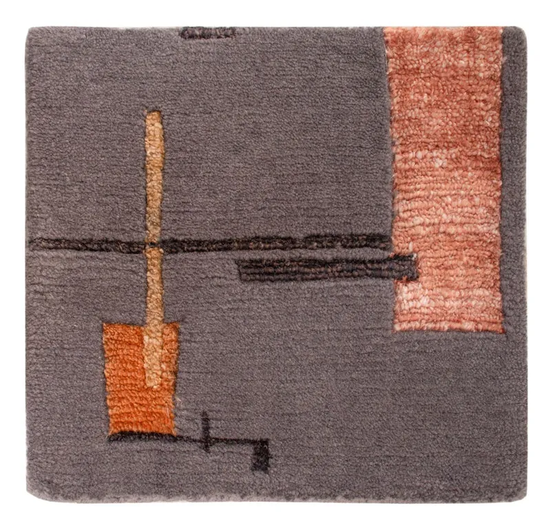 Designer Teppich 30x30cm - grau