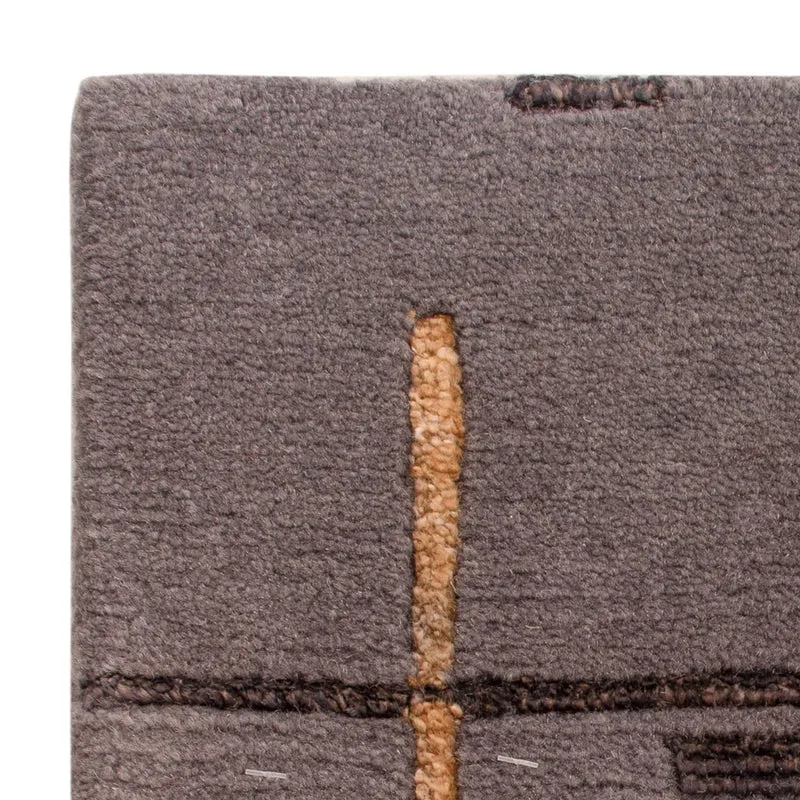 Designer Teppich 30x30cm - grau