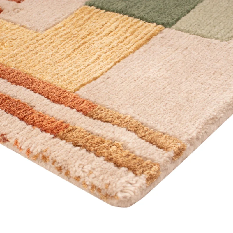 Designer Teppich 30x30cm - grün