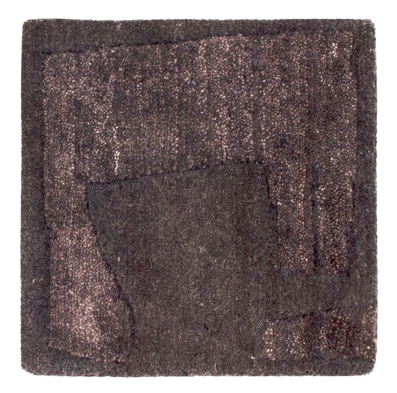 Designer Teppich 30x30cm - anthrazit