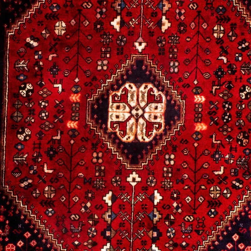 Perserteppich - Nomadic 98 x 144 cm - dunkelrot