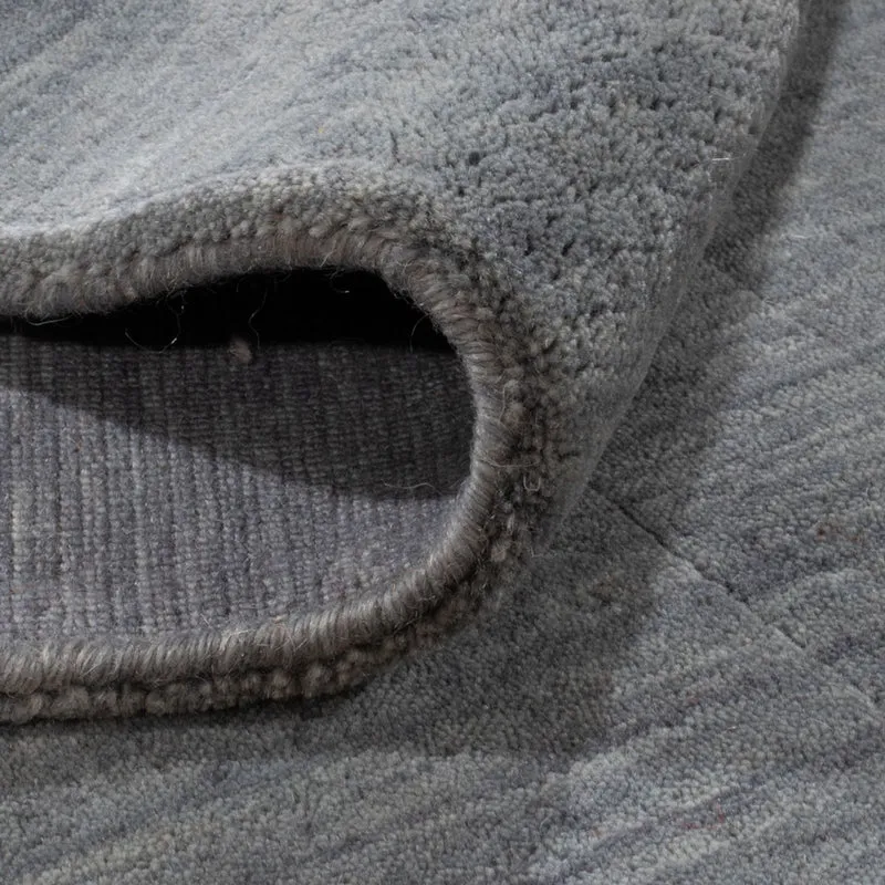 Gabbeh Teppich - Loribaft Softy quadratisch - 150 x 150 cm - grau