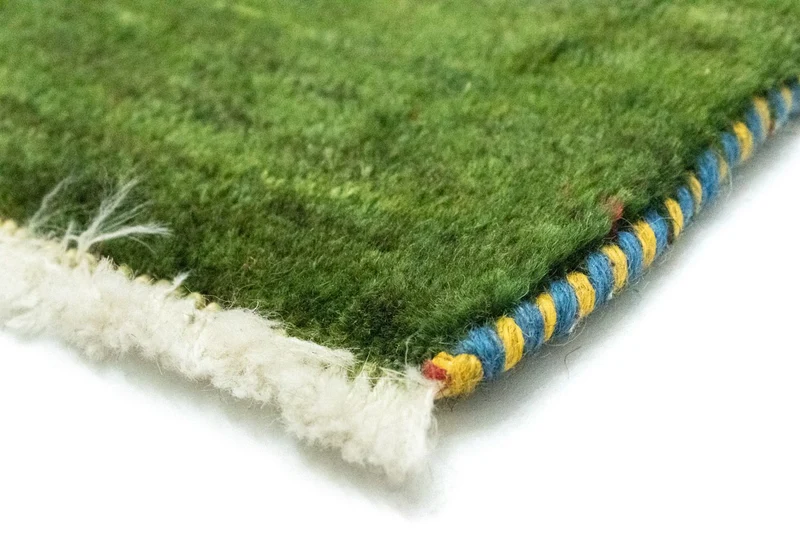 Gabbeh Teppich - Perser 40 x 60 cm - grün