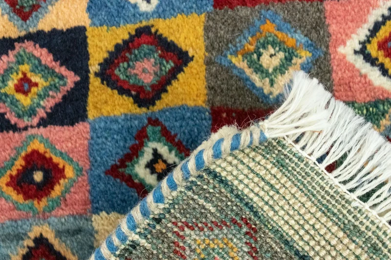 Gabbeh Teppich - Perser 40 x 60 cm - mehrfarbig