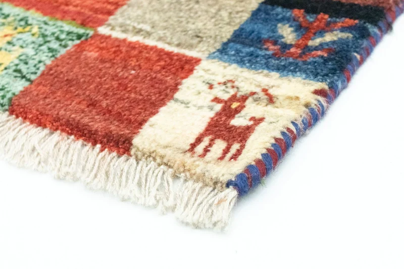 Gabbeh Teppich - Perser 40 x 60 cm - mehrfarbig