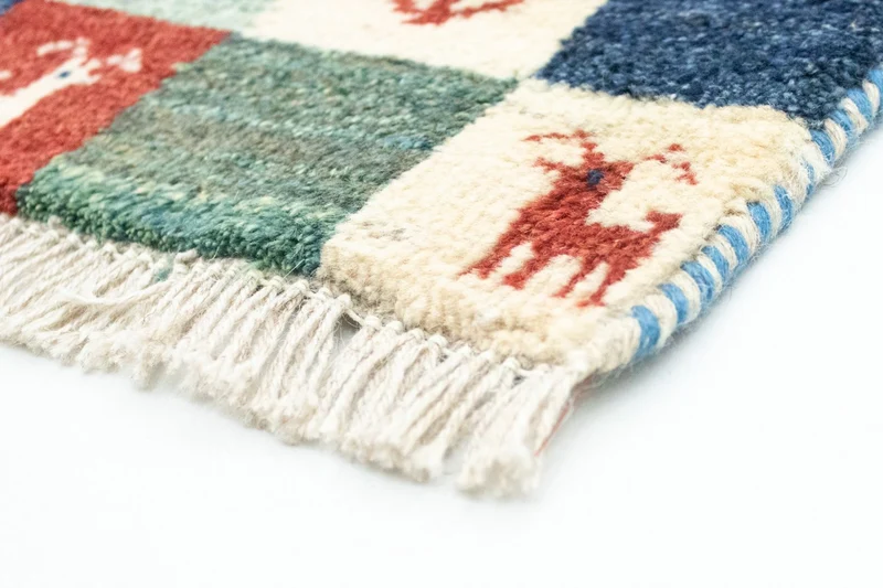 Gabbeh Teppich - Perser 40 x 60 cm - mehrfarbig