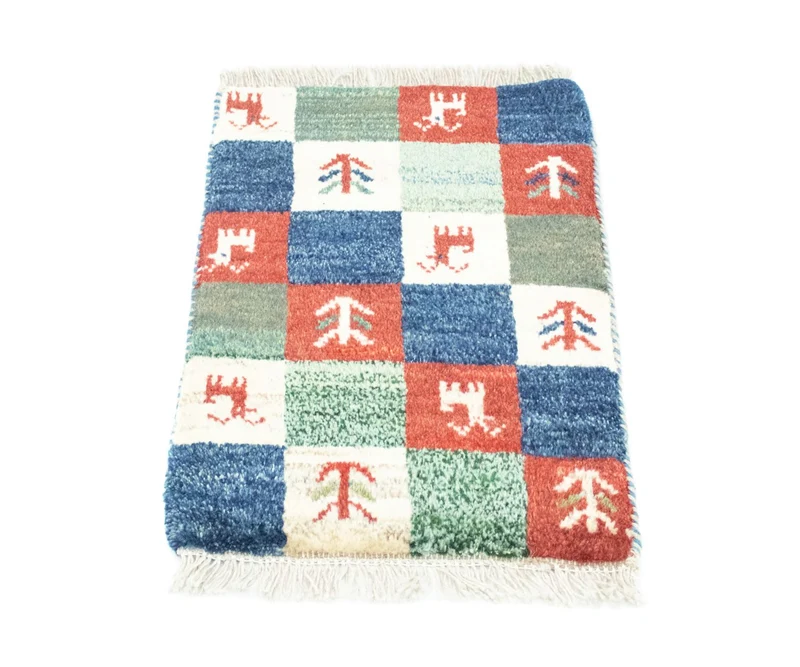 Gabbeh Teppich - Perser 40 x 60 cm - mehrfarbig
