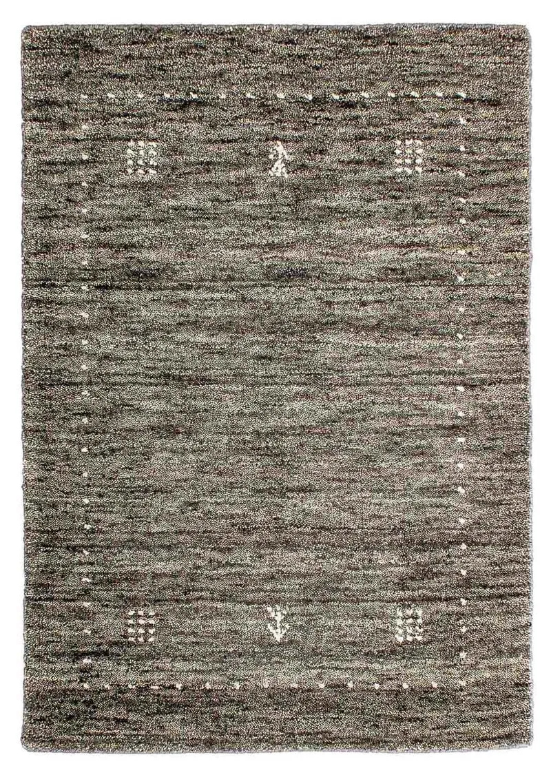 Gabbeh Teppich - Loribaft Indus 63 x 95 cm - grau