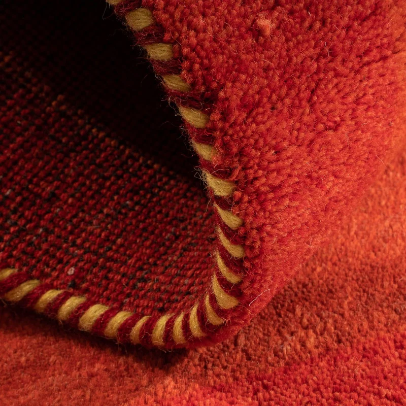 Gabbeh Teppich - Indus 74 x 142 cm - dunkelrot