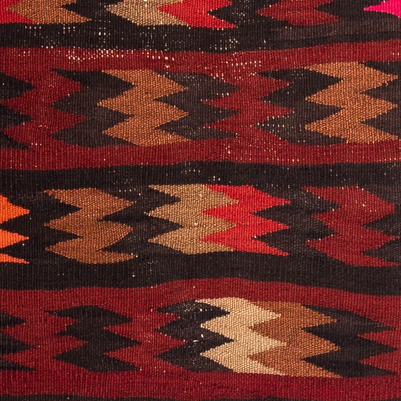 Kelim Teppich - Old 85 x 90 cm - mehrfarbig