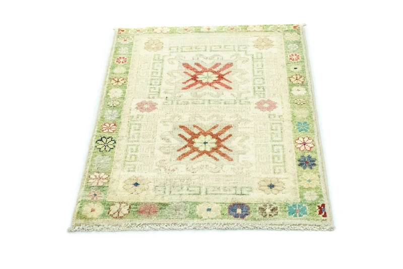Ziegler Teppich - Modern 61 x 85 cm - hellgrün