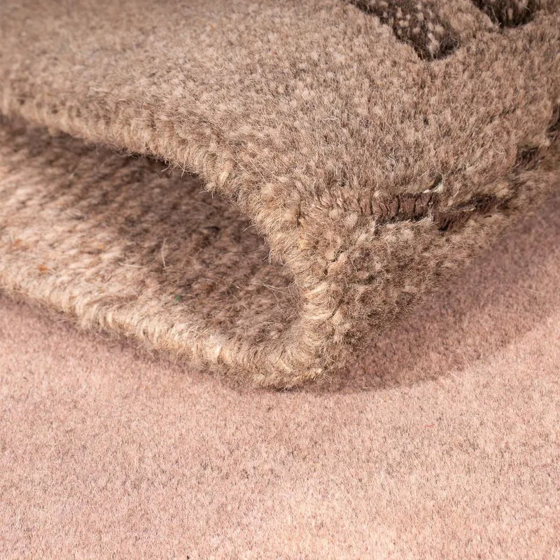 Nepal Teppich 124 x 180 cm - hellchoco