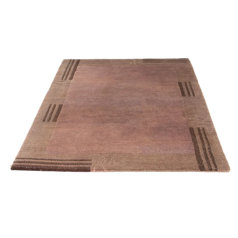 Nepal Teppich 124 x 180 cm - hellchoco